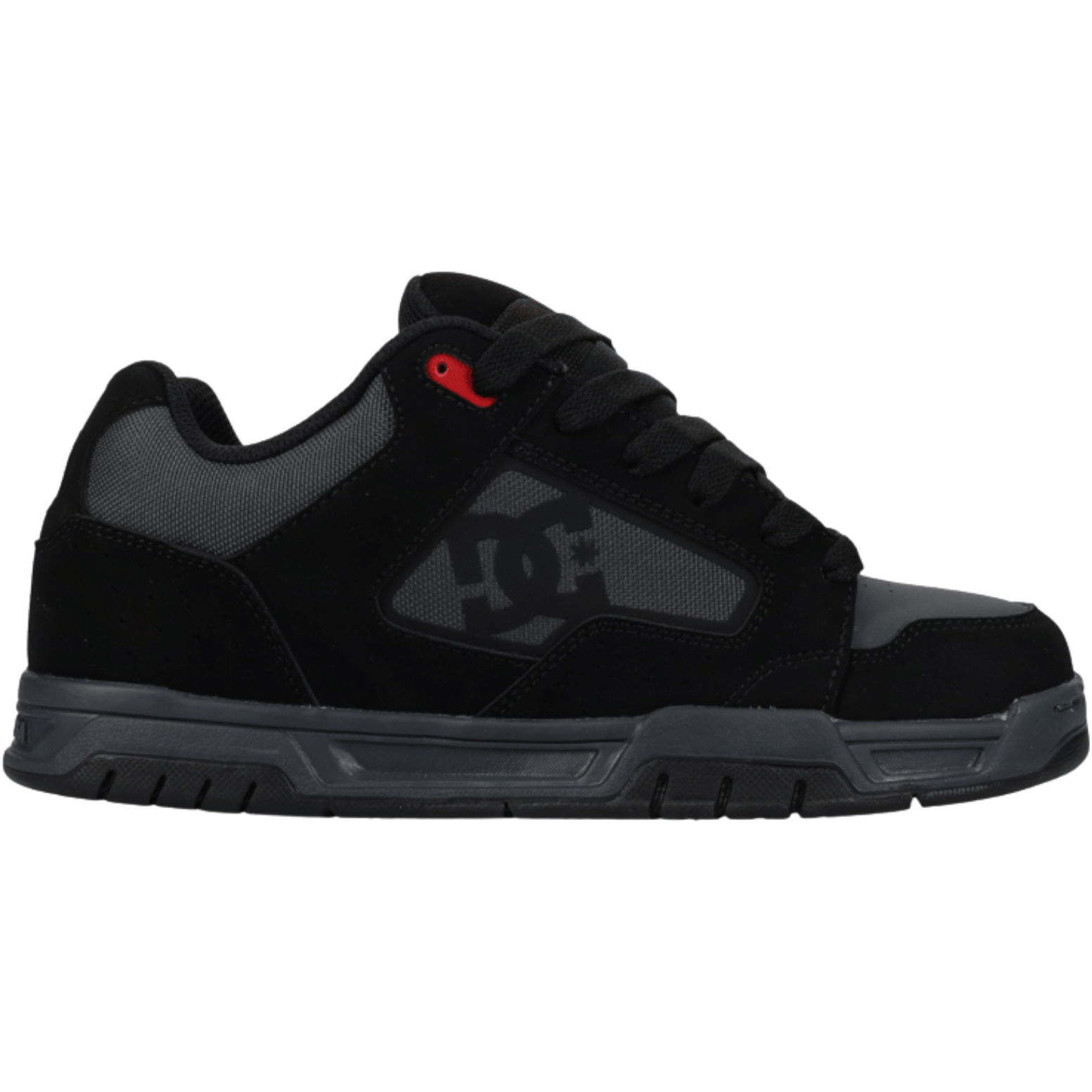 2026 DC Shoes Mens DC Coiler Trainers DC03011 - Black / Grey / Red